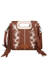 DALLAS FRINGE BAG IN COFFEE