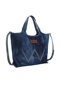 WILLA TOTE BAG IN DARK DENIM