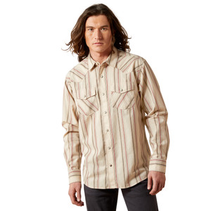 ARIAT MNS HINES RETRO SNAP LS SHIRT OFF WHITE