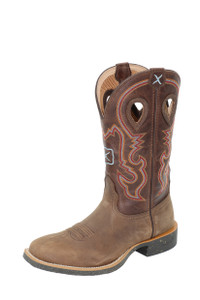 TWISTED X MENS 12 TOP HAND BOOT- COFFEE/FOREST