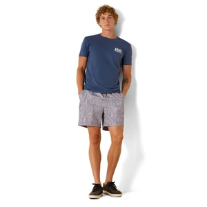ARIAT MNS OUTLINE SHOP SS TEE NAVY HEATHER