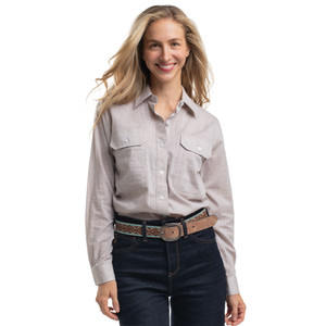 Just Country Ladies Abbey Full Button Latte