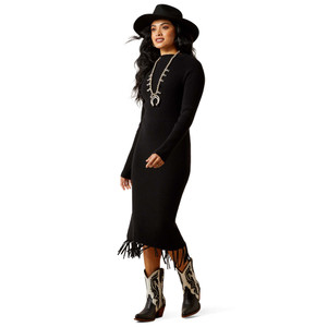 ARIAT WMS ALICIA SWEATER DRESS BLACK