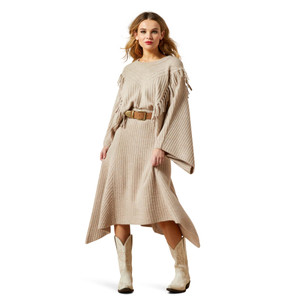 ARIAT WMS JUNO SWEATER SKIRT OATMEAL HEATHER