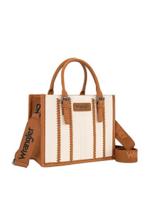 BOSTON STITCH CROSSBODY BAG IN NATURAL/TAN