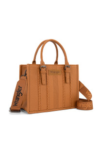 BOSTON STITCH CROSSBODY BAG IN TAN