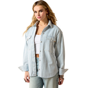 Ariat Ladies Denim Shirt Jacket Denim Stripe