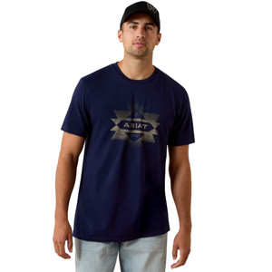 ARIAT MNS CLEAN SOUTHSENSE ICON SS TEE CLASSIC BLUE
