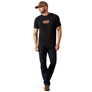 ARIAT MNS HIGHLAND SUNDOWNER SS TEE BLACK
