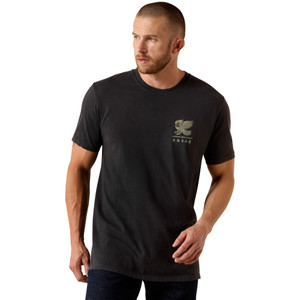 ARIAT MNS FUERZA Y DESTINO SS TEE VINTAGE BLACK