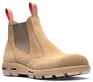 REDBACK-BOBCAT SOFT TOE SUEDE BOOTS- SAND