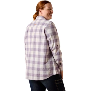 ARIAT WOMENS REBAR MADE TOUGH DURASTRETCH LS WORK SHIRT THISTLE