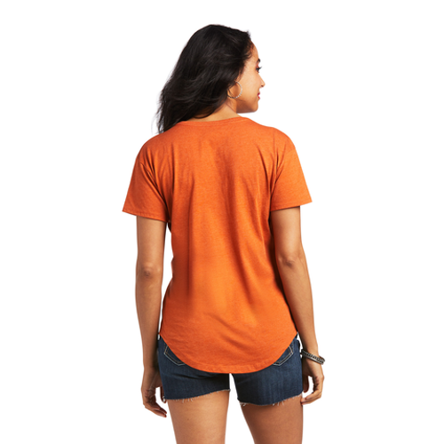 Ariat Womens Desert Flag T-shirt Adobe Heather