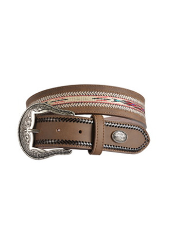 Pure Western Mens Colbert Belt Dark Tan