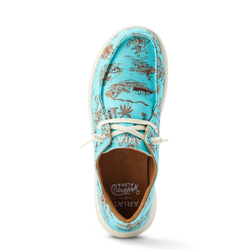 ARIAT WMNS HILO IN WESTERN ALOHA TURQUOISE PANIOLO PRINT