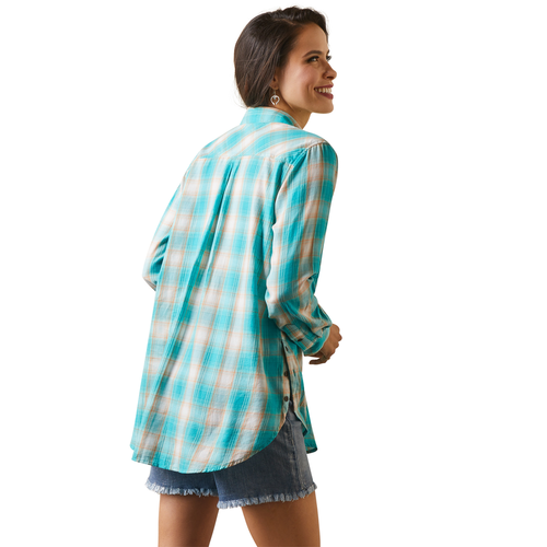 ARIAT WMS REAL BILLIE RAE LS SHIRT IN OJAI PLAID