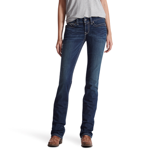 Ariat real MID RISE STACKABLE Straight Leg OCEAN