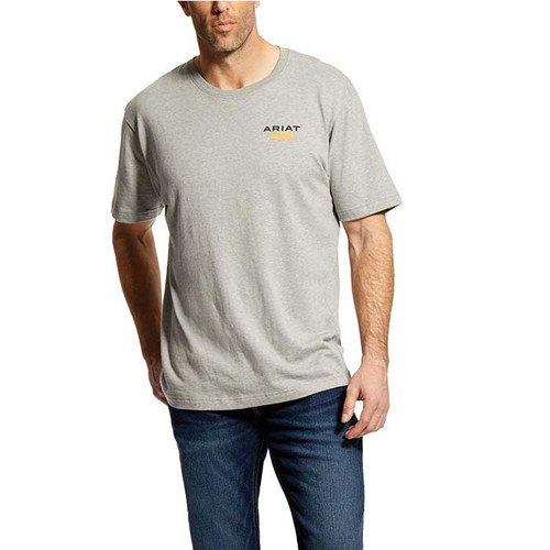 ARIAT MNS REBAR COTTON STRONG LOGO SS T SHIRT