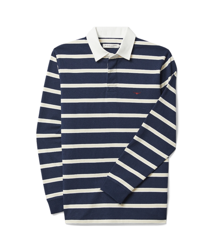 R.M.Williams Mens Brunswick Rugby Navy/Sand