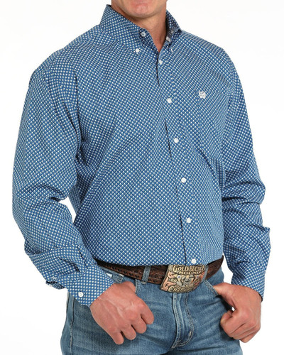 CINCH ROY LS SHIRT- BLUE