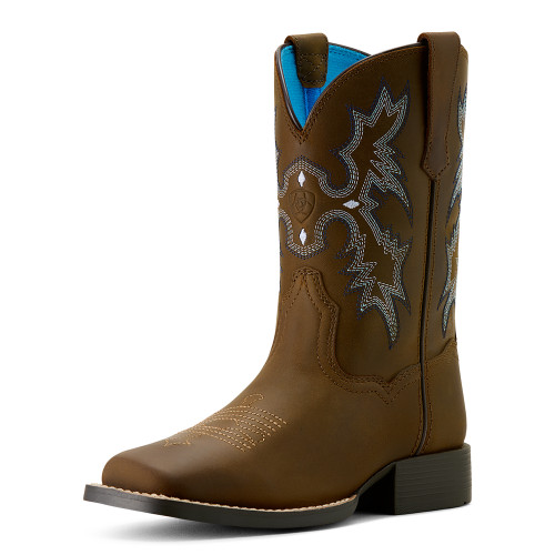ARIAT YTH TOMBSTONE DISTRESSED BROWN