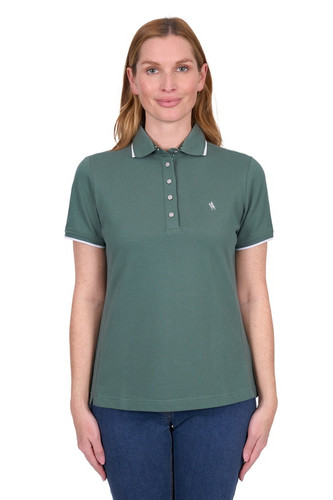 WMNS MICHELLE SS POLO IN KHAKI