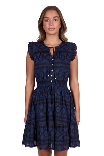 WMNS MELINDA SS DRESS IN NAVY