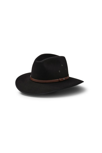 AKUBRA COOBER PEDY IN BLACK