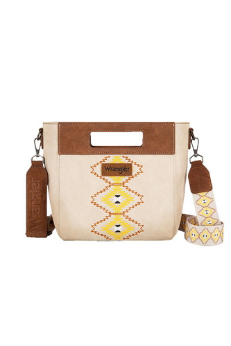 INEZ EMBROIDERY BAG IN NATURAL