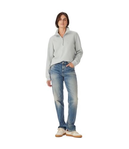 R.M.Williams  Trickett 1/4 Zip Sweatshirt Salt