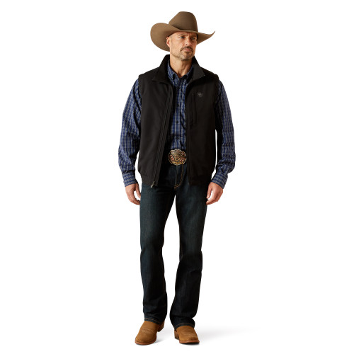 ARIAT MENS FIELD INSULATED VEST BLACK