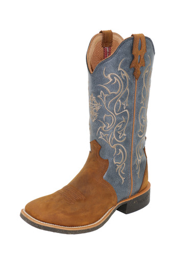 Twisted X Ladies 12Tech X2 Boot Russet Brown/Blue (C Fit)