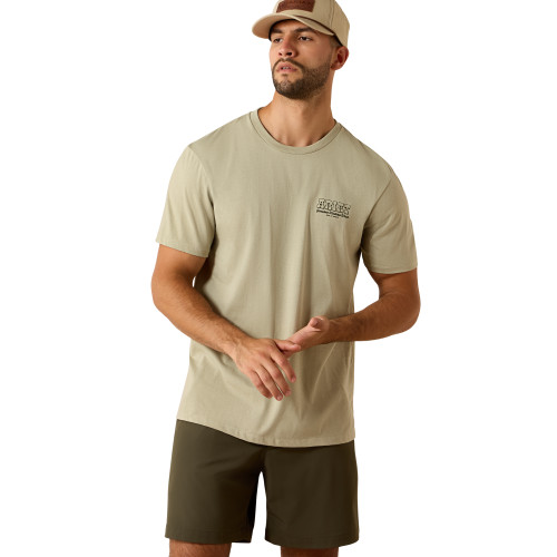 ARIAT MNS PORCUPINE POSSE SS TEE ELM