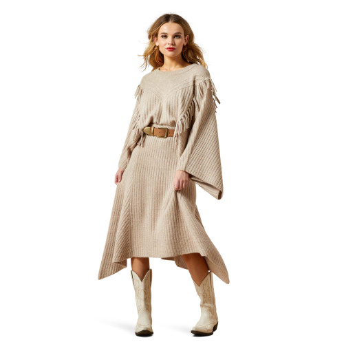 ARIAT WMS JUNO SWEATER SKIRT OATMEAL HEATHER