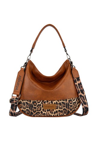 ANIMAL PRINT SLOUCH BAG IN LEOPARD