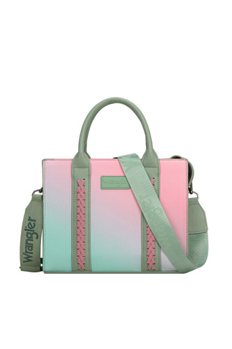 OMBRE CROSSBODY BAG IN GREEN