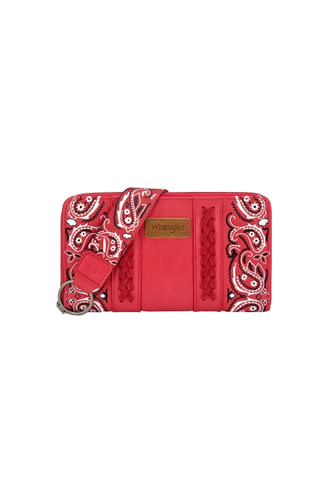 PAISLEY WALLET IN RED