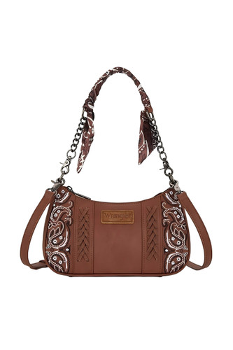 PAISLEY SHOULDER BAG IN TAN