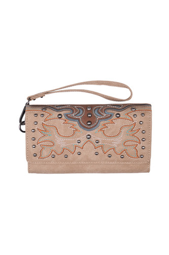 PURE WESTERN NEVE WALLET IN NATURAL/TAN