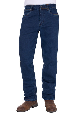 WRANGLER MENS REG STRAIGHT JEAN 34 LEG- ORIGINAL RINSE