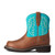Ariat Kids Fatbaby  Heritage Distressed Brown/ Turquoise