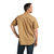ARIAT MNS REBAR WASHED TWILL SS WORKSHIRT KHAKI