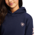 ARIAT GLS REAL ARM LOGO HOODIE NAVY ECLIPSE