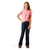 ARIAT GLS GROOVY SS TEE NEON PINK HEATHER