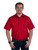 Men's - Eddie Work Shirt Full button Short Sleeve in Chilli