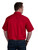 Men's - Eddie Work Shirt Full button Short Sleeve in Chilli