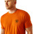 ARIAT MNS BARB SHIELD SS TEE - RUST