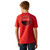 ARIAT BOYS FLAG T SHIRT RED HEATHER