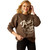 ARIAT WMNS OVERSIZED CREW SWEATSHIRT- BANYAN BARK