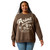 ARIAT WMNS OVERSIZED CREW SWEATSHIRT- BANYAN BARK